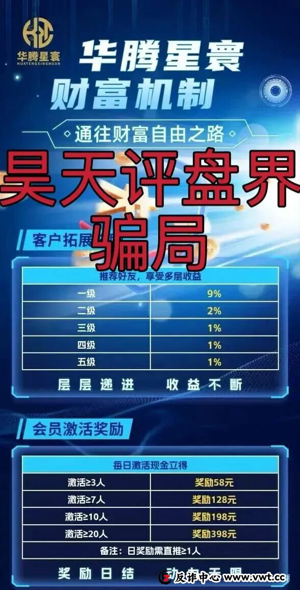 曝光：华腾星寰分红类资金盘骗局，典型的杀猪盘，已经开始单割，高度预警，绝对是要跑路了！